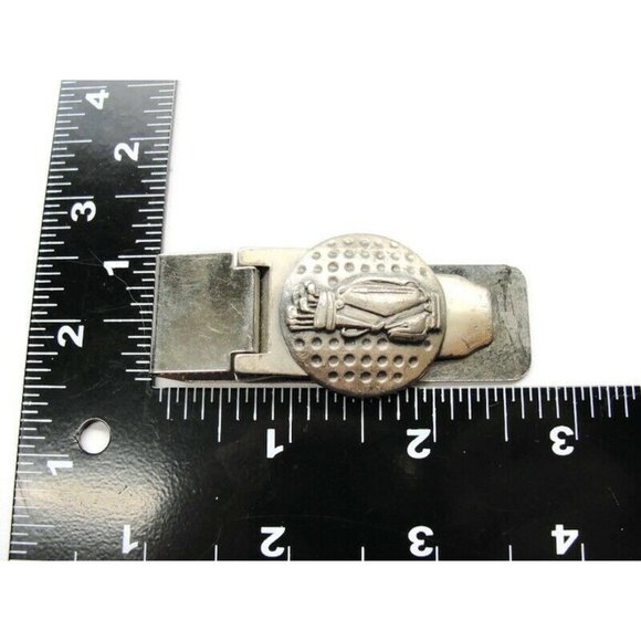 Golf Money Clip Golf Bag Stainless Steel Credit Card Cash ID Holder - Picture 6 of 7